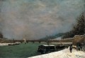 El Sena en el Pont d'Iena Clima nevado Postimpresionismo Primitivismo Paul Gauguin